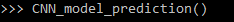 Esempio di utilizzo della funzione in una sessione python.