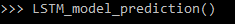 Esempio di utilizzo della funzione in una sessione python.