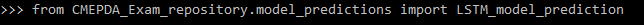 Esempio di utilizzo della funzione in una sessione python.