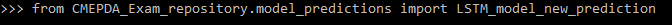 Esempio di utilizzo della funzione in una sessione python.