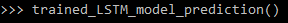 Esempio di utilizzo della funzione in una sessione python.