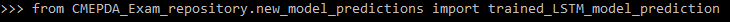 Esempio di utilizzo della funzione in una sessione python.