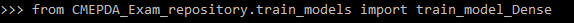 Esempio di utilizzo della funzione in una sessione python.