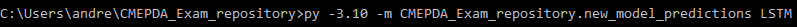 Esempio di utilizzo dello script da terminale.