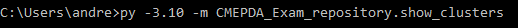 Esempio di utilizzo dello script da terminale.