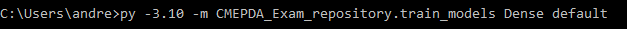 Esempio di utilizzo dello script da terminale.
